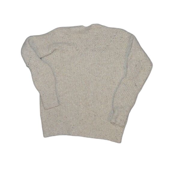 Rag & Bone Eco Donegal V-Neck Wool Blend Slouchy Pointelle Pullover Sweater XXS - Picture 2 of 9